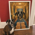 "Bell Boy" - Custom Framed Pet Portrait