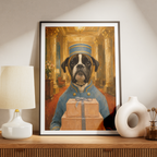 "Bell Boy" - Custom Framed Pet Portrait