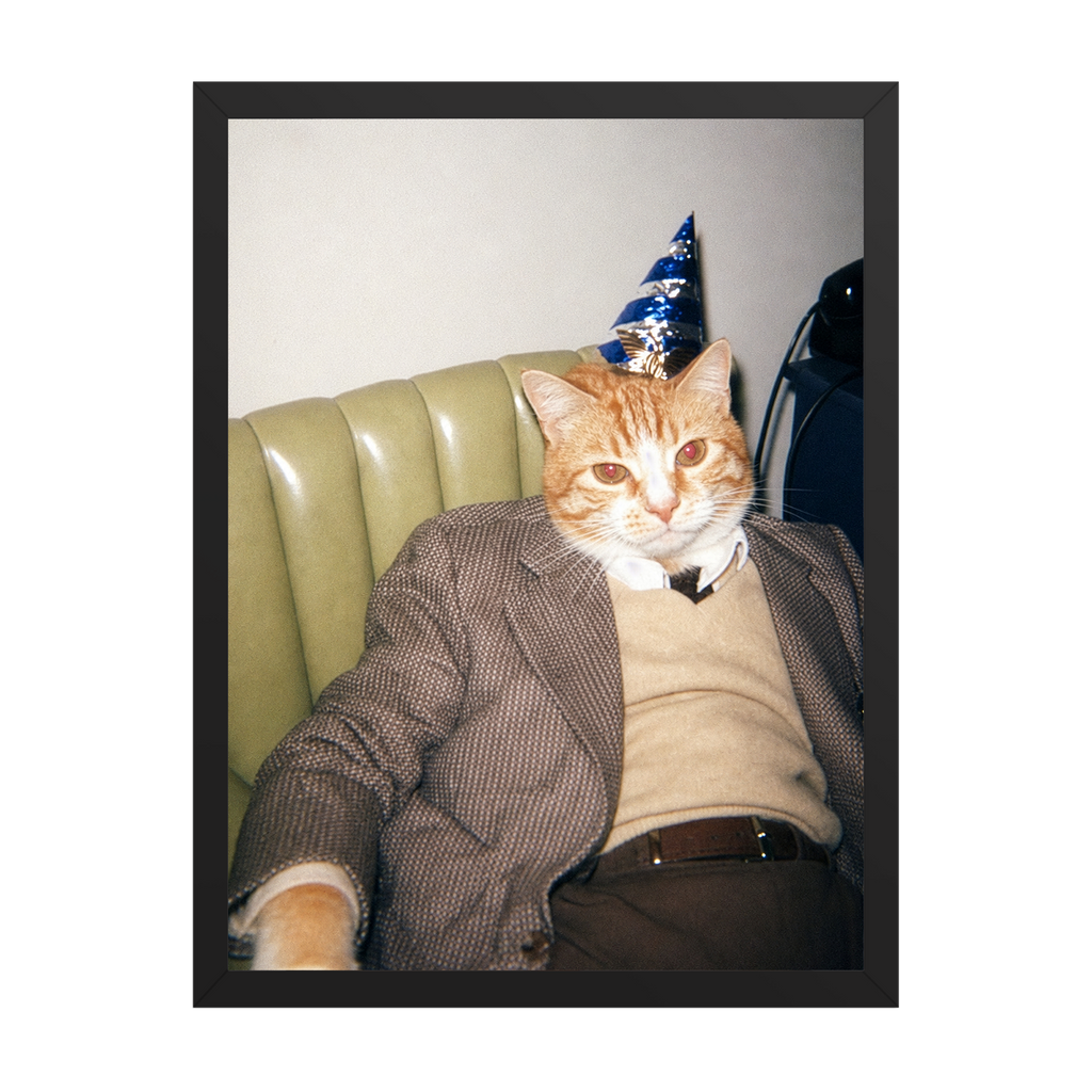 "Birthday Boy" - Custom Framed Pet Portrait