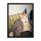 "Birthday Boy" - Custom Framed Pet Portrait