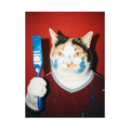 "Wet Paint"  - Custom Framed Pet Portrait