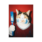 "Wet Paint"  - Custom Framed Pet Portrait