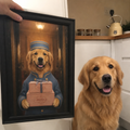 "Bell Boy" - Custom Framed Pet Portrait
