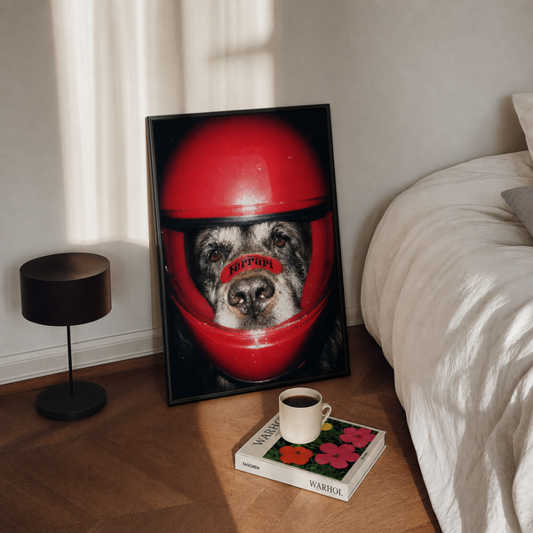 "Forza" - Custom Framed Pet Portrait