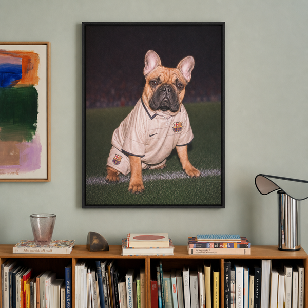 "La Masia" - Custom Framed Pet Portrait
