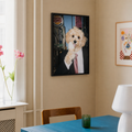 "City Snack" - Custom Framed Pet Portrait