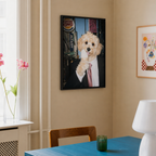 "City Snack" - Custom Framed Pet Portrait