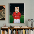 "Old Trafford" - Custom Framed Pet Portrait