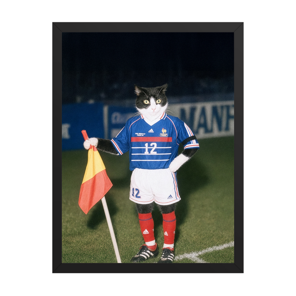 "France '98" - Custom Framed Pet Portrait