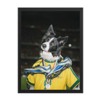 "Golden Boot"  - Custom Framed Pet Portrait