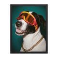 "Goggles On" - Custom Framed Pet Portrait