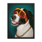 "Goggles On" - Custom Framed Pet Portrait