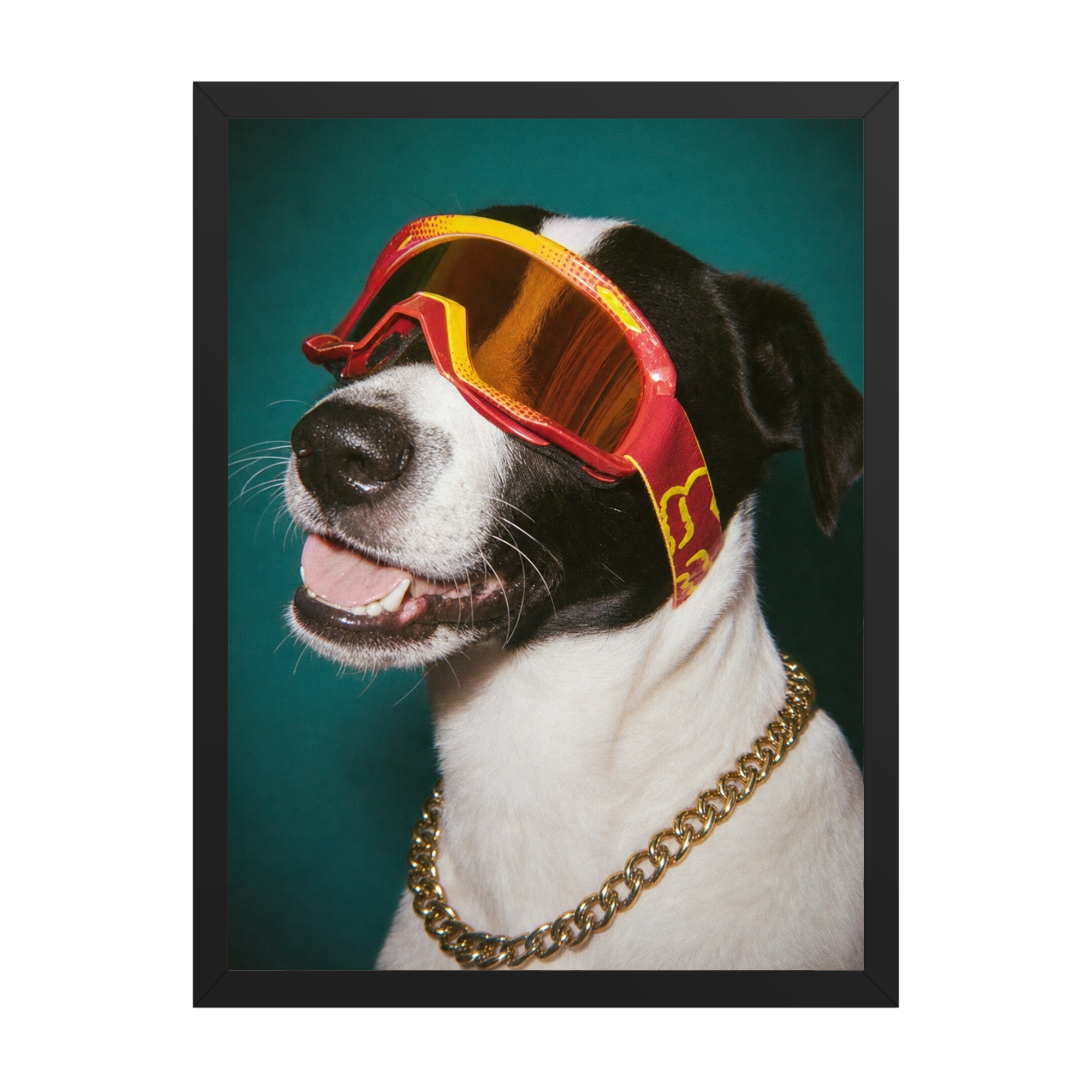 "Goggles On" - Custom Framed Pet Portrait