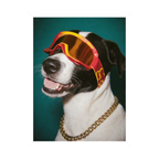 "Goggles On" - Custom Framed Pet Portrait