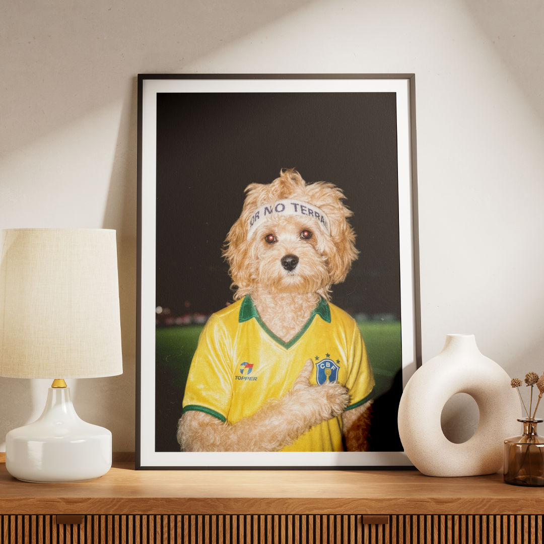 "The Headband" - Custom Framed Pet Portrait