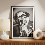 "Hold The Line"  - Custom Framed Pet Portrait