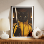 "Katana" - Custom Framed Pet Portrait