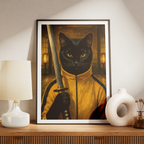 "Katana" - Custom Framed Pet Portrait