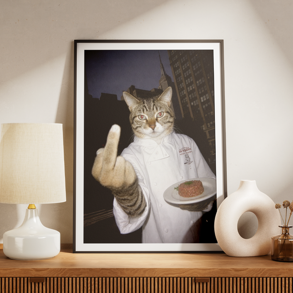 "Medium Raw" - Custom Framed Pet Portrait