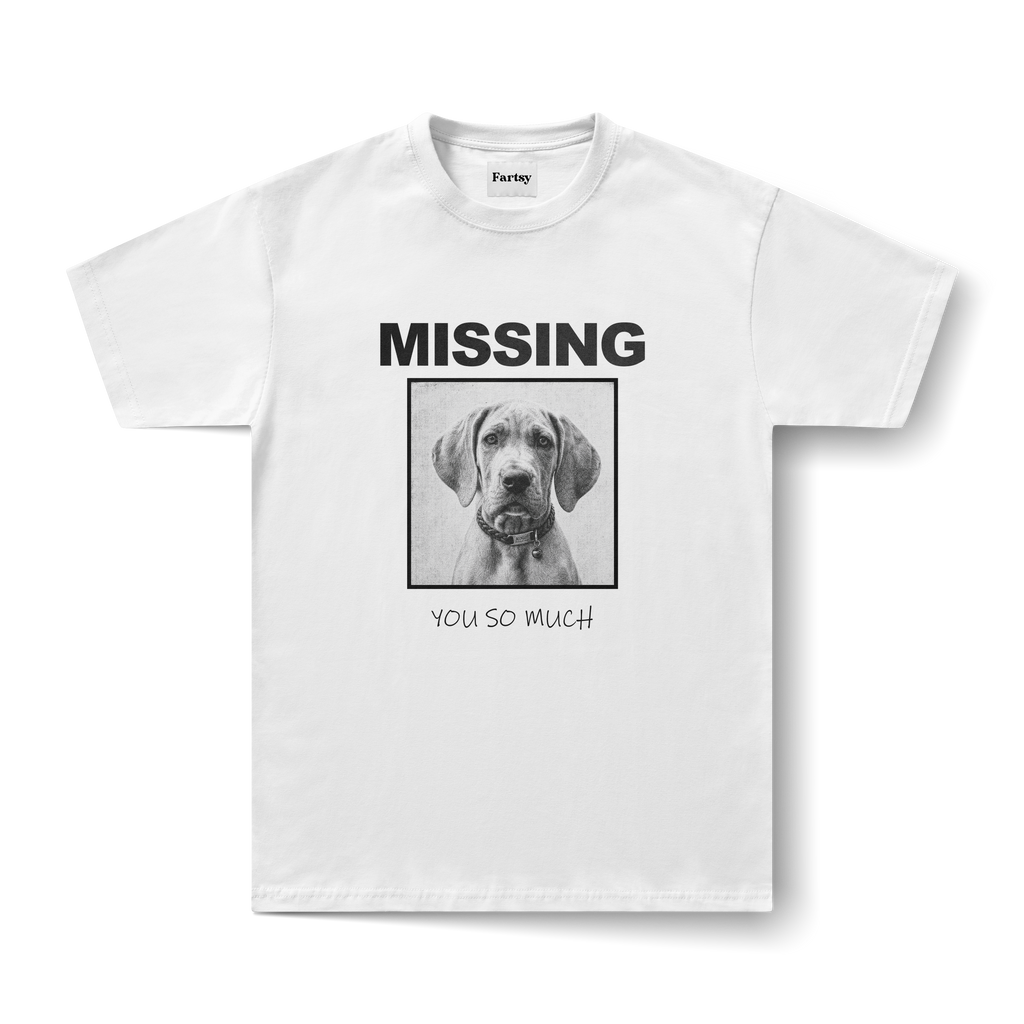 Missing Pet Personalised T-Shirt