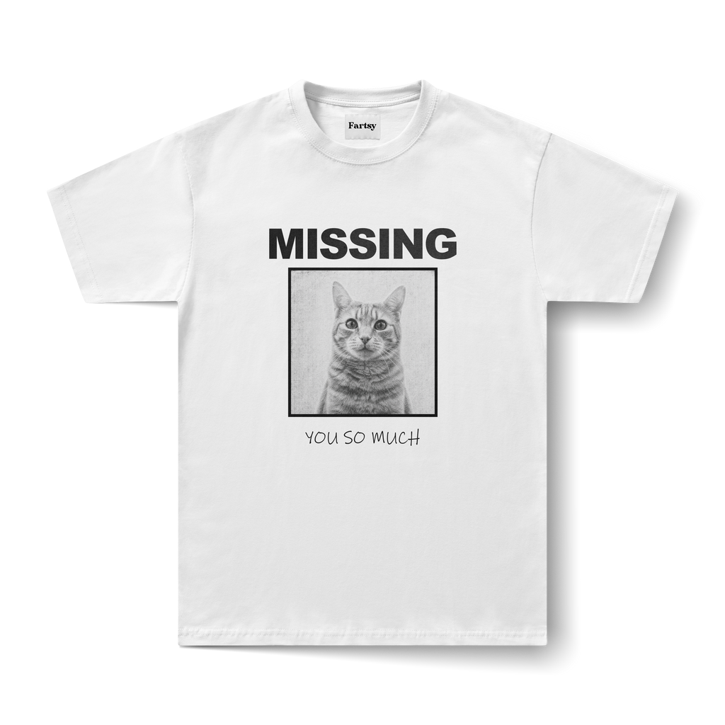 Missing Pet Personalised T-Shirt