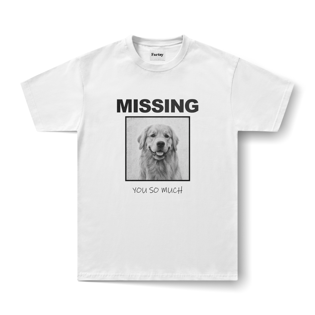 Missing Pet Personalised T-Shirt