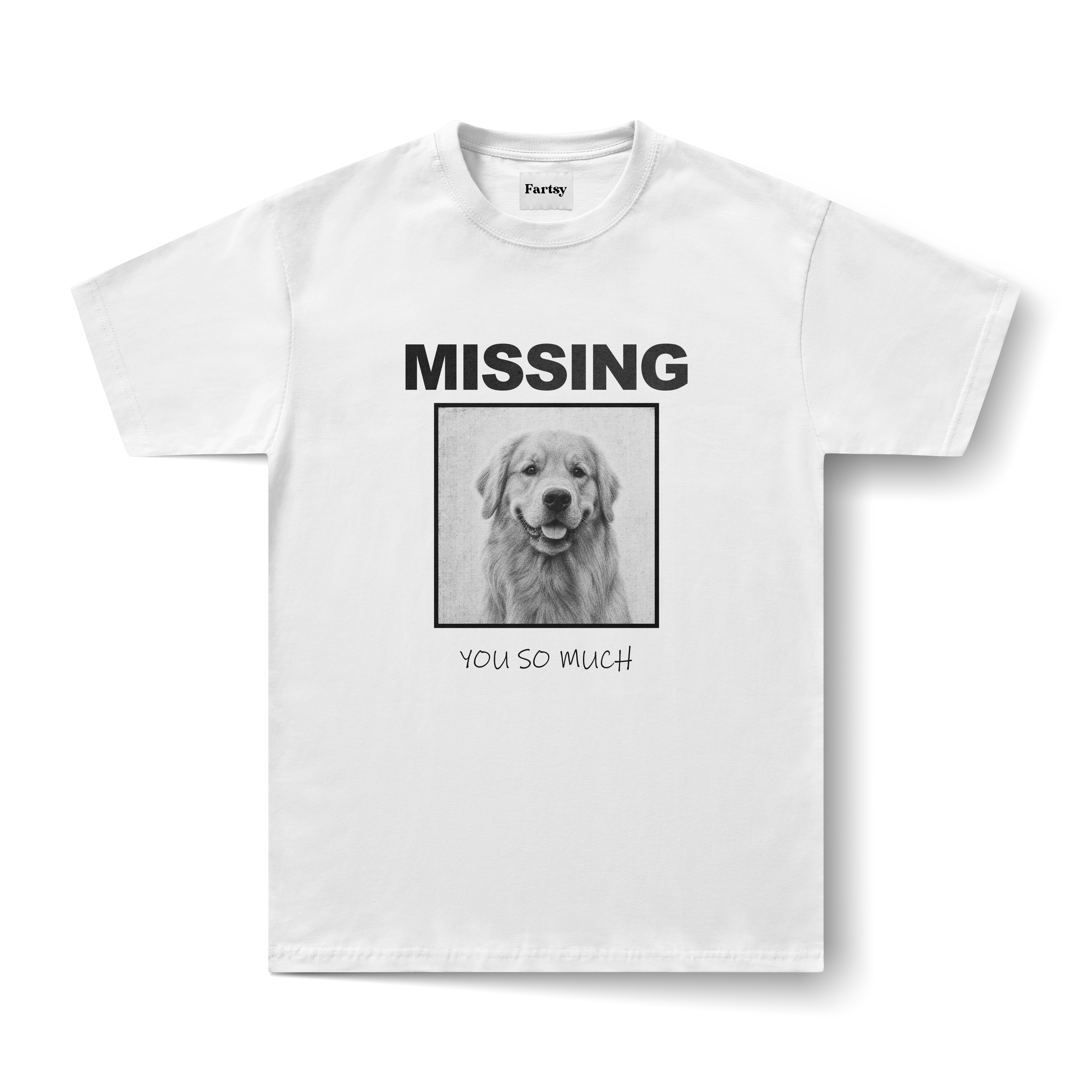 Missing Pet Personalised T-Shirt