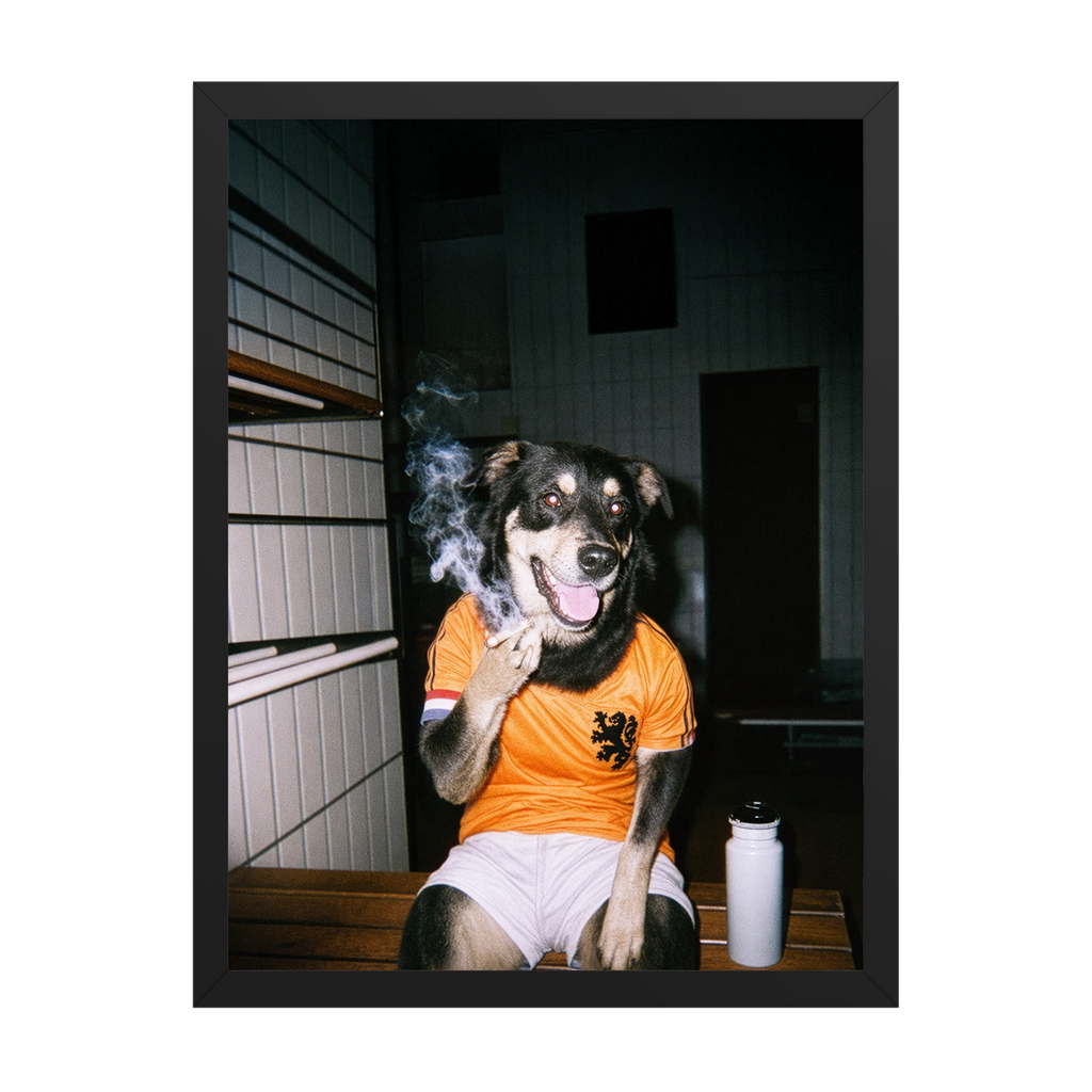 "Oranje" - Custom Framed Pet Portrait