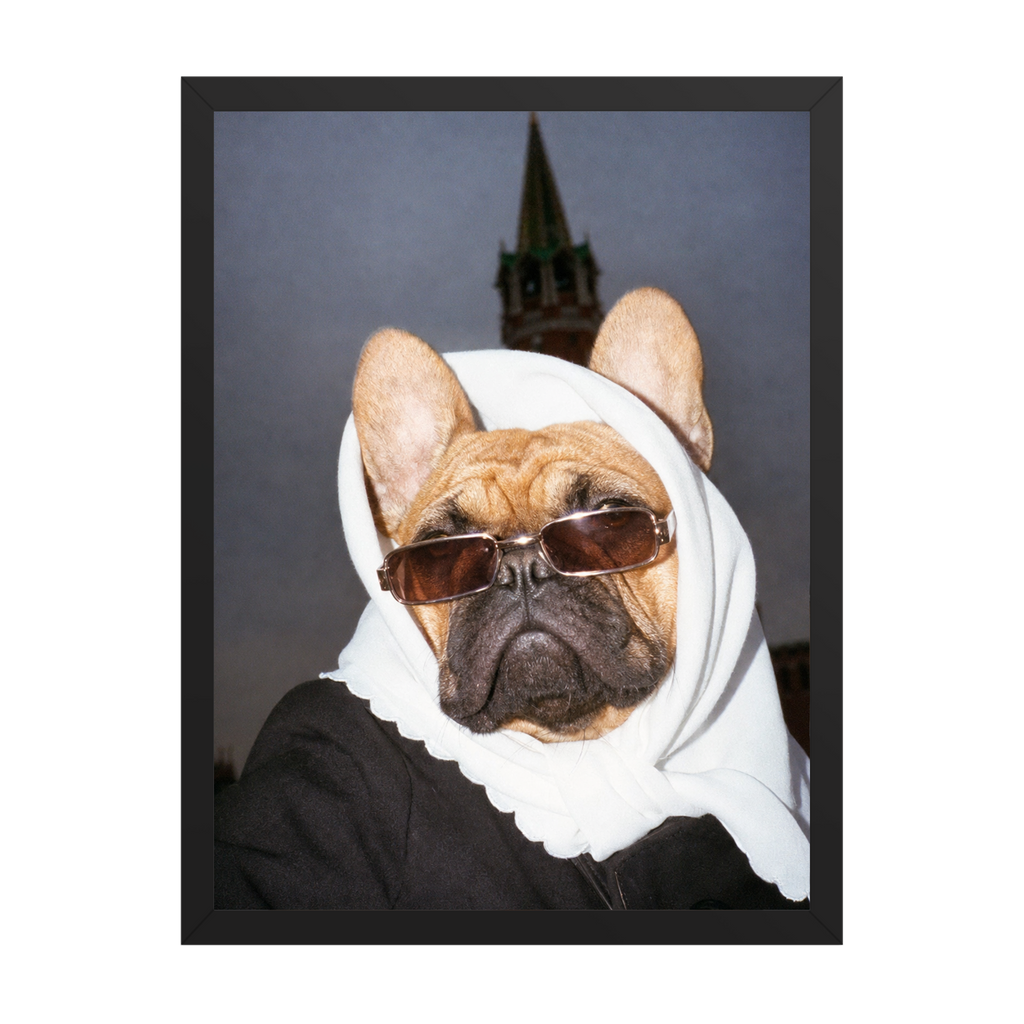 "Pray On It" - Custom Framed Pet Portrait