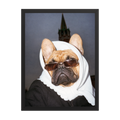 "Pray On It" - Custom Framed Pet Portrait