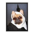 "Pray On It" - Custom Framed Pet Portrait