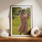 "The Retiree" - Custom Framed Pet Portrait