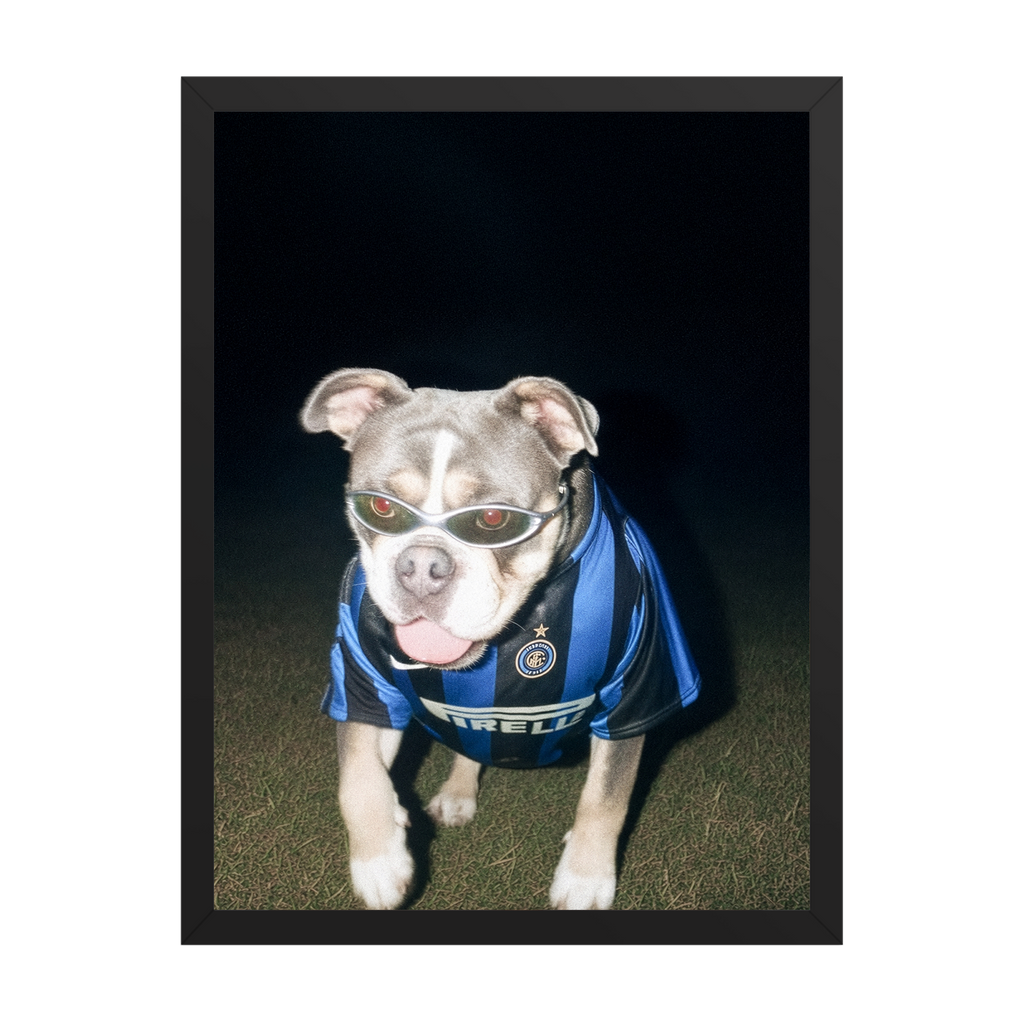 "San Siro" - Custom Framed Pet Portrait