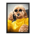 "Strictly Business" - Custom Framed Pet Portrait