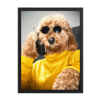 "Strictly Business" - Custom Framed Pet Portrait
