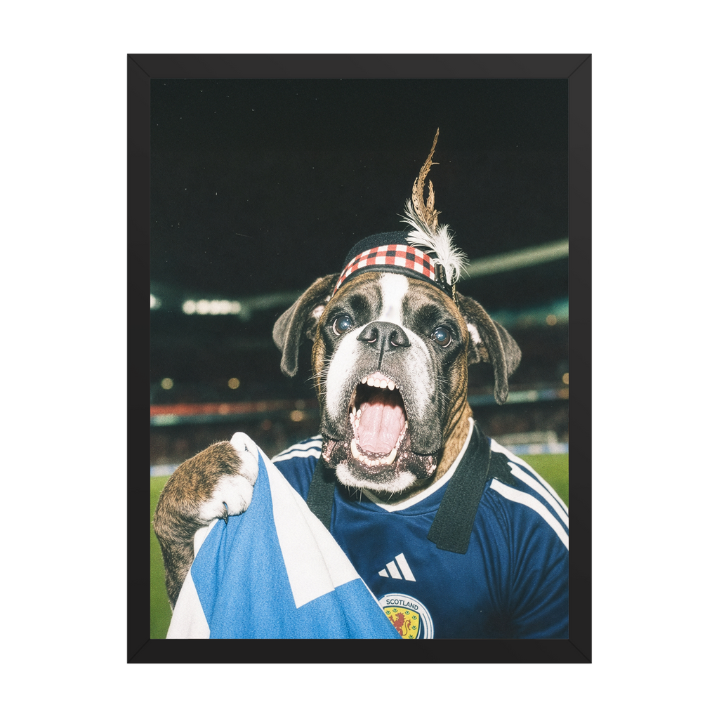 "Tartan Army" - Custom Framed Pet Portrait