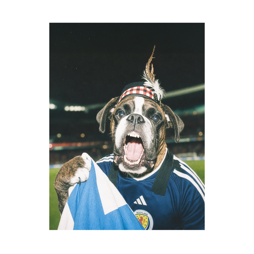 "Tartan Army" - Custom Framed Pet Portrait