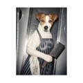 "White Heat"  - Custom Framed Pet Portrait