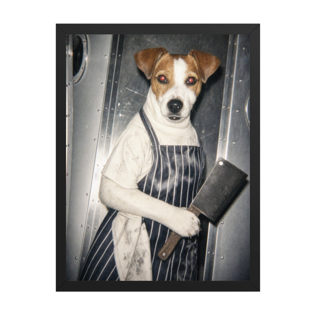 "White Heat"  - Custom Framed Pet Portrait