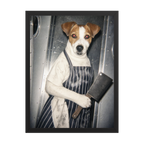 "White Heat"  - Custom Framed Pet Portrait