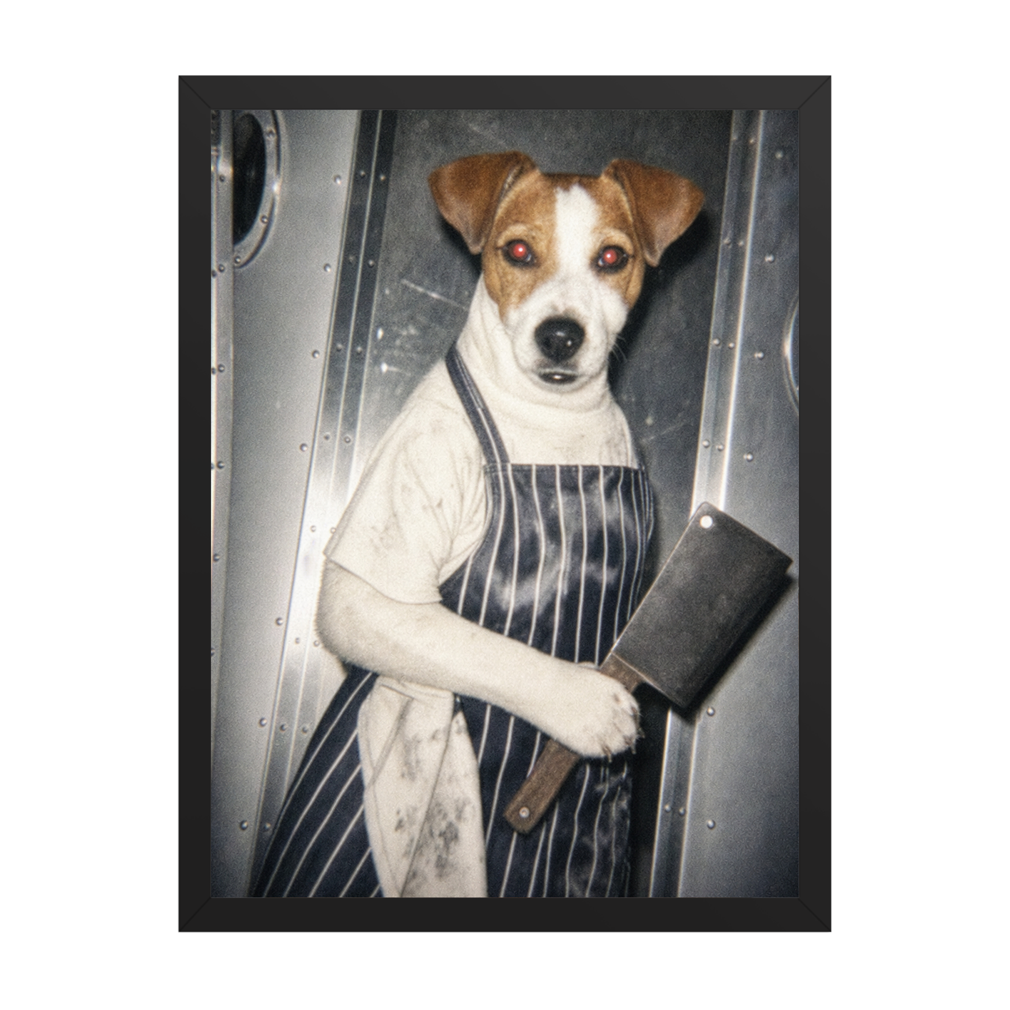 "White Heat"  - Custom Framed Pet Portrait