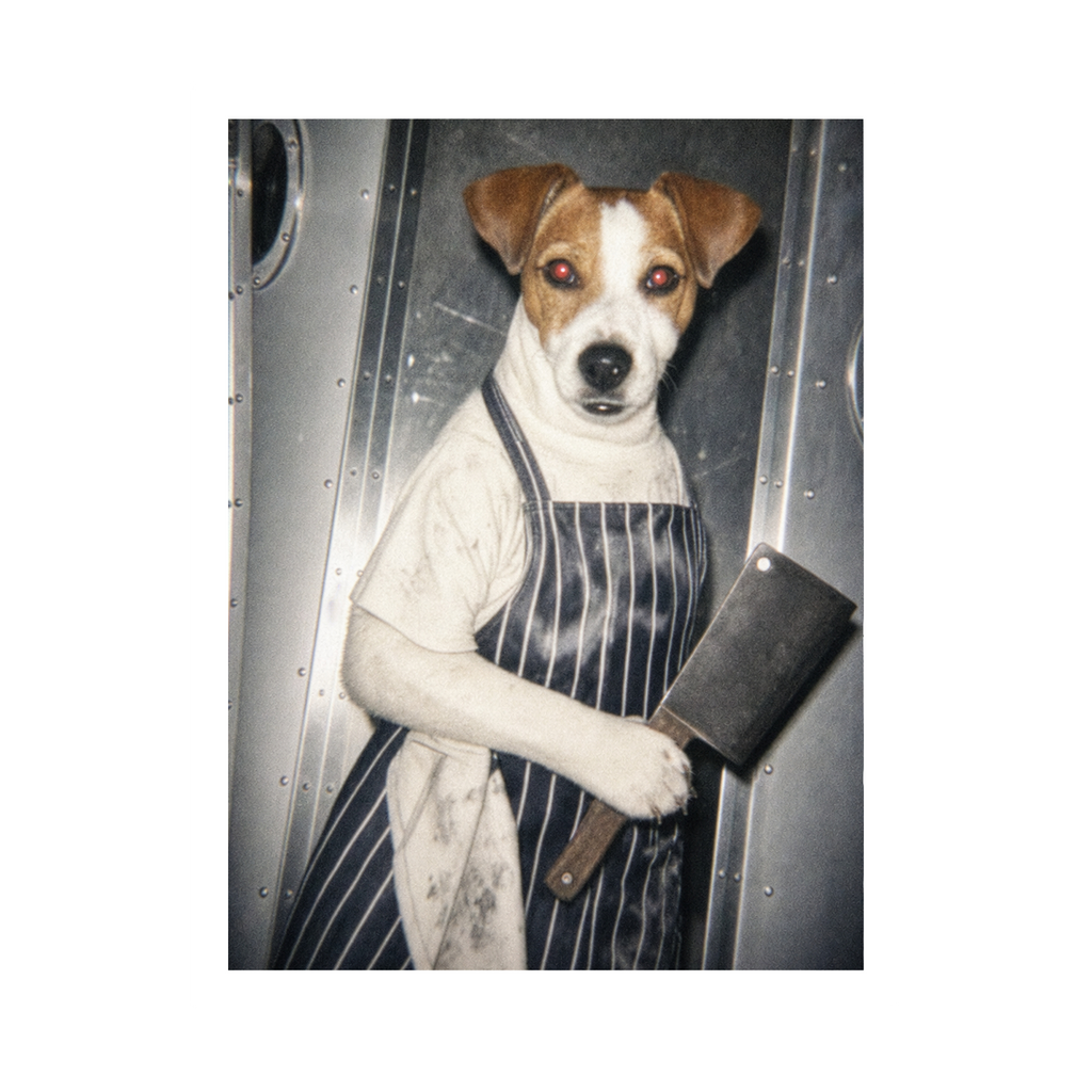 "White Heat"  - Custom Framed Pet Portrait