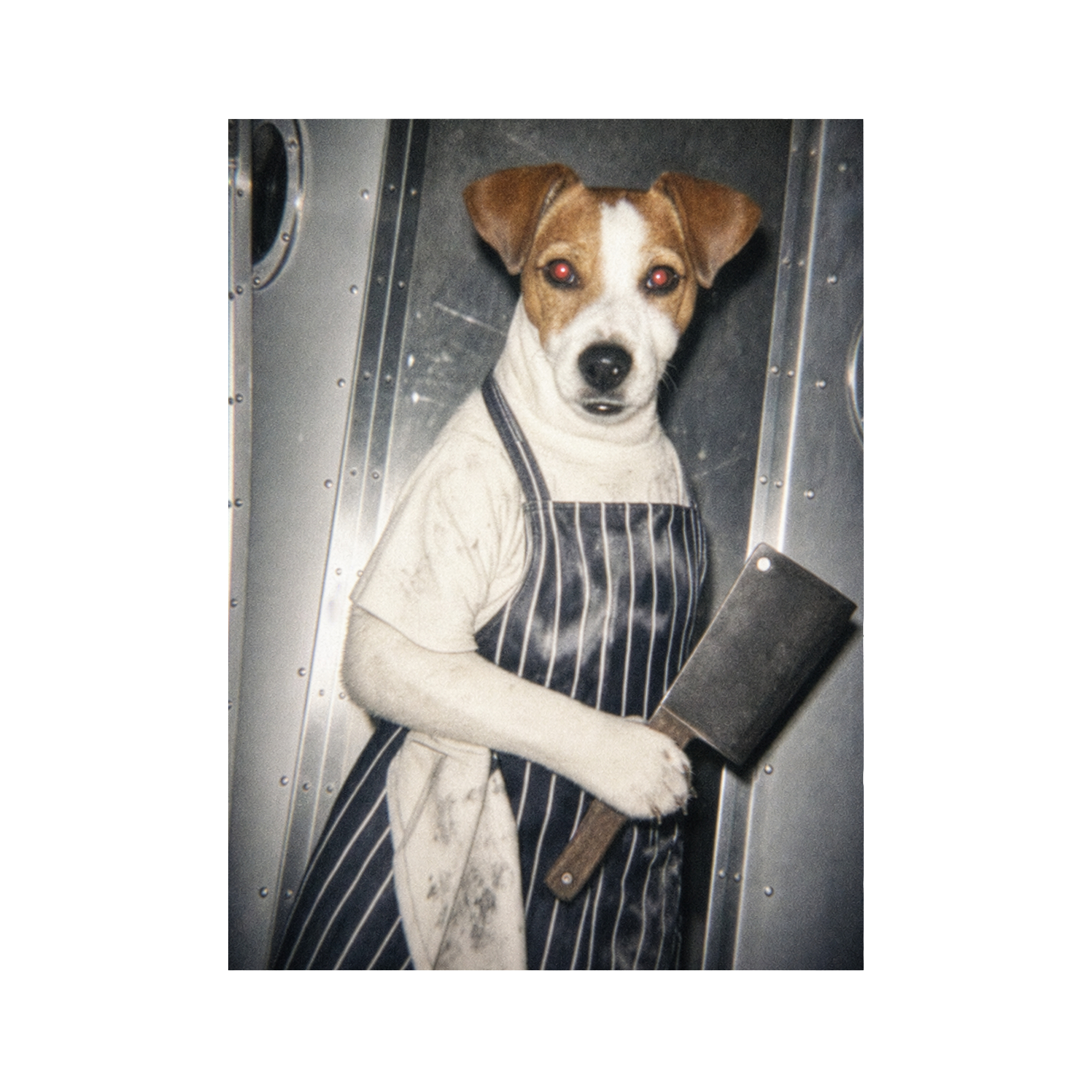 "White Heat"  - Custom Framed Pet Portrait