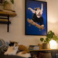 "Half Pipe" - Custom Framed Pet Portrait