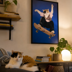 "Half Pipe" - Custom Framed Pet Portrait