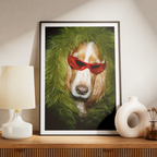 "Fashion Shoot" - Custom Framed Pet Portrait